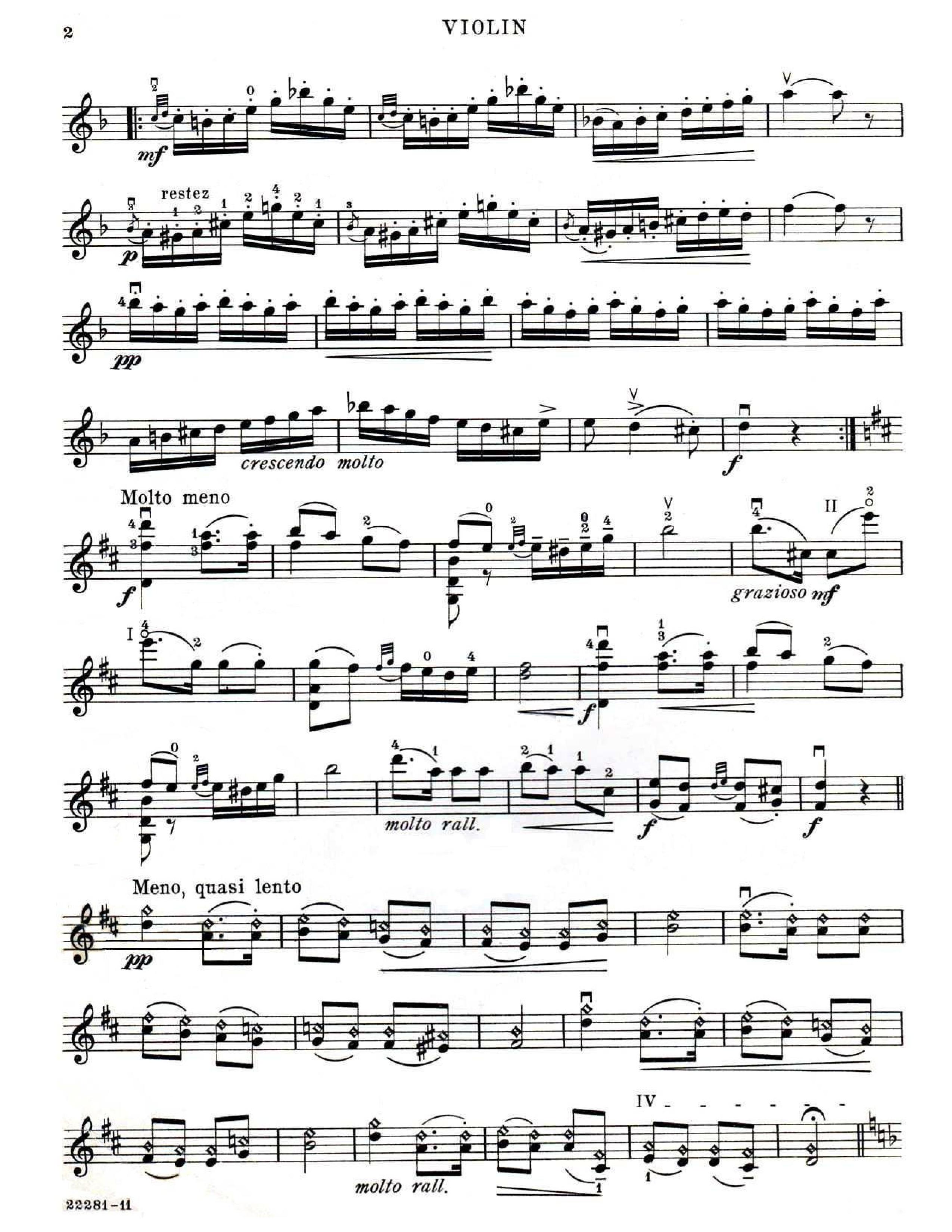 Czardas Violin Sheet Music - Free Sheet Music