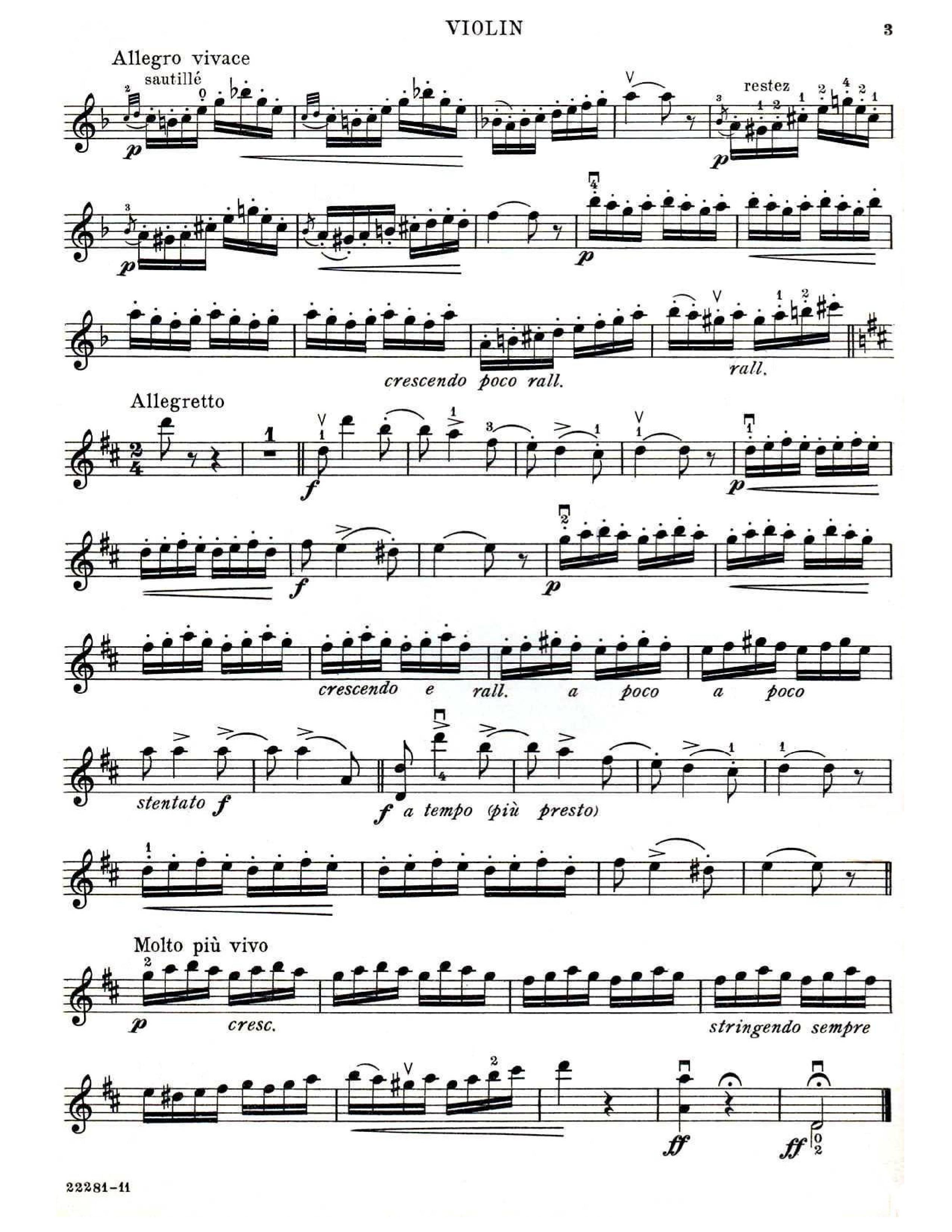 Czardas Violin Sheet Music - Free Sheet Music