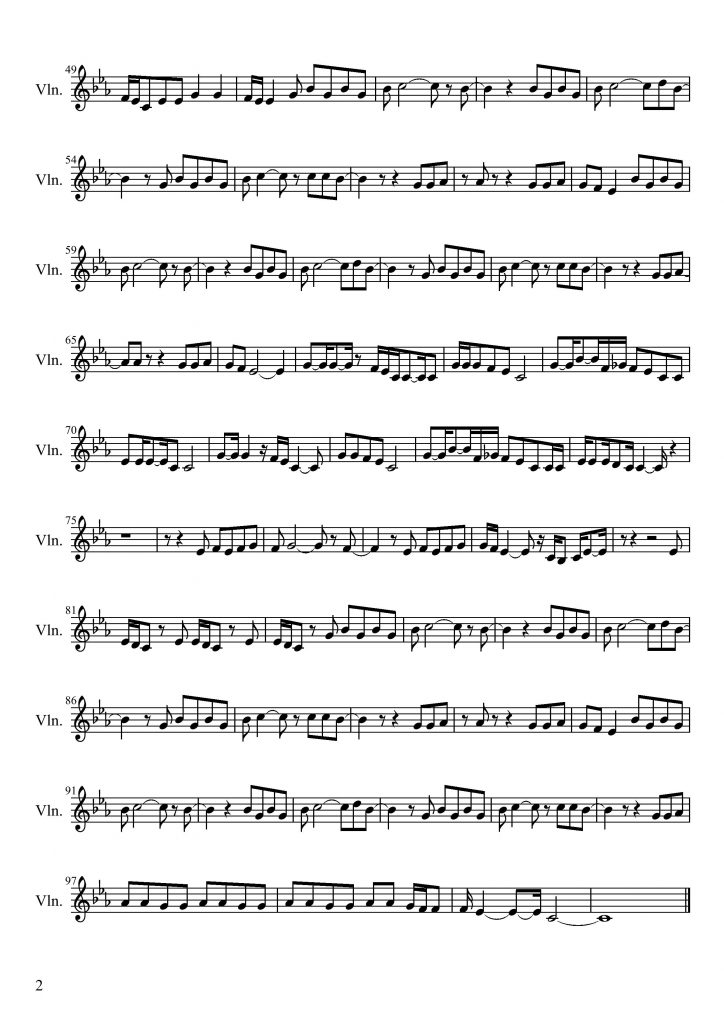 rolling in the deep violin sheet music